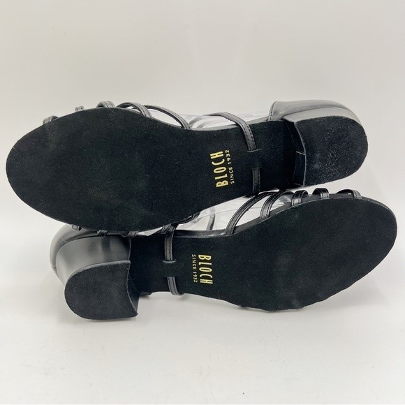 NEW Bloch Size 8 Womens S0806L Annabella Black Leather Latin Dance Shoes Heels‎ - Picture 7 of 12